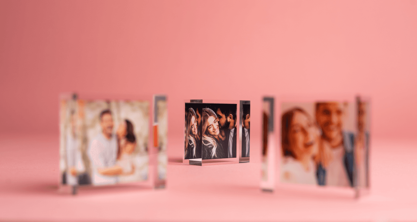 Hands holding a printed photo