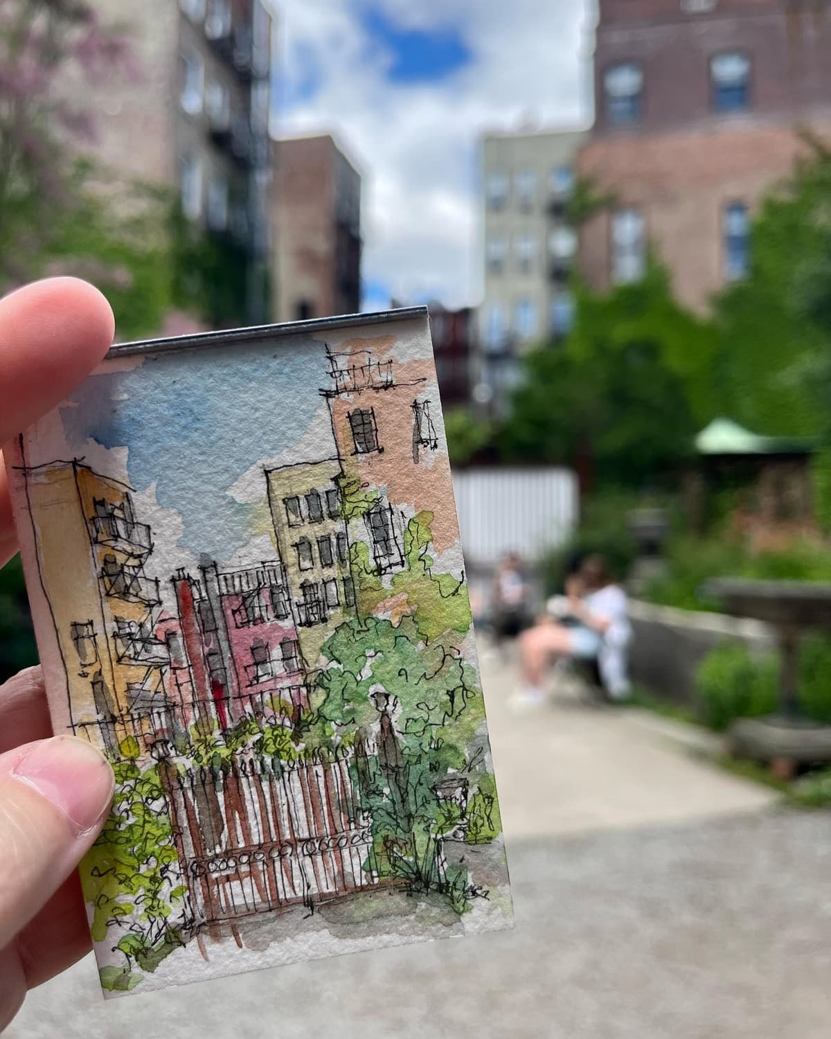 Jen Fisher's painting process