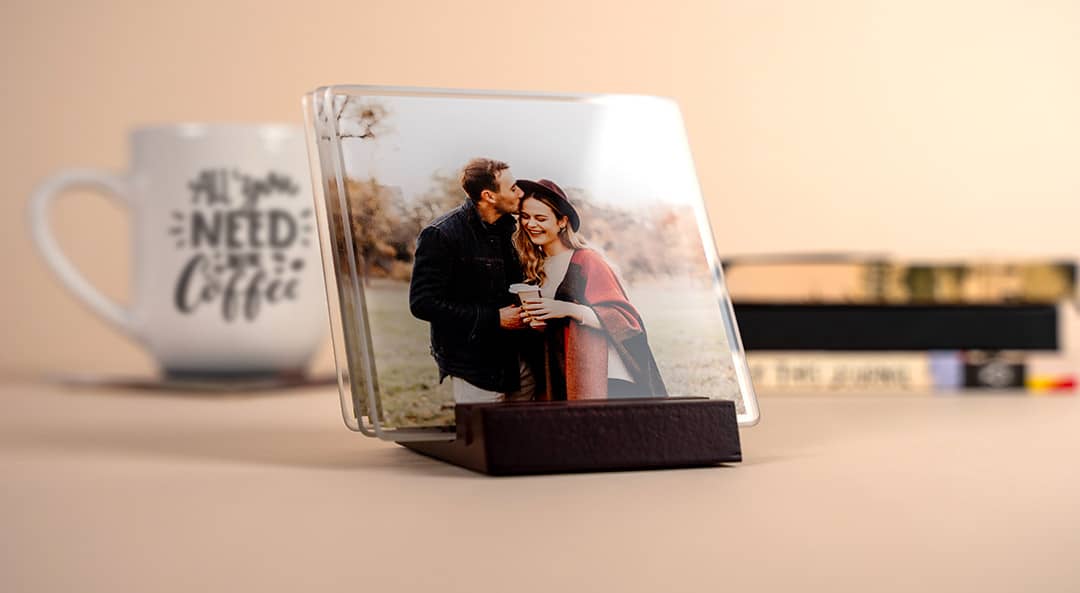 Glass Coasters Set