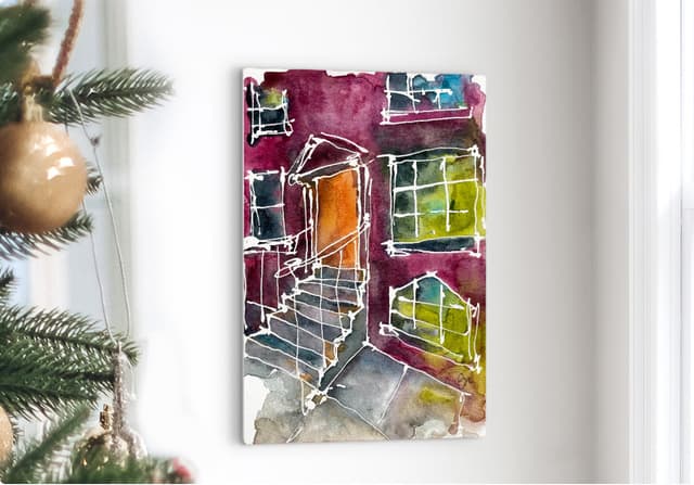 Neighbors - Burgundy